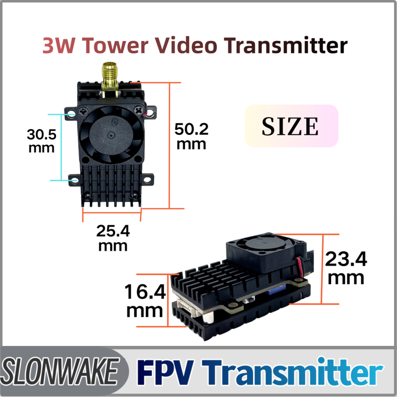 Fpv Drone Receiver - SLONWAKE 5,8G 3000mW Simulation VTX FPV