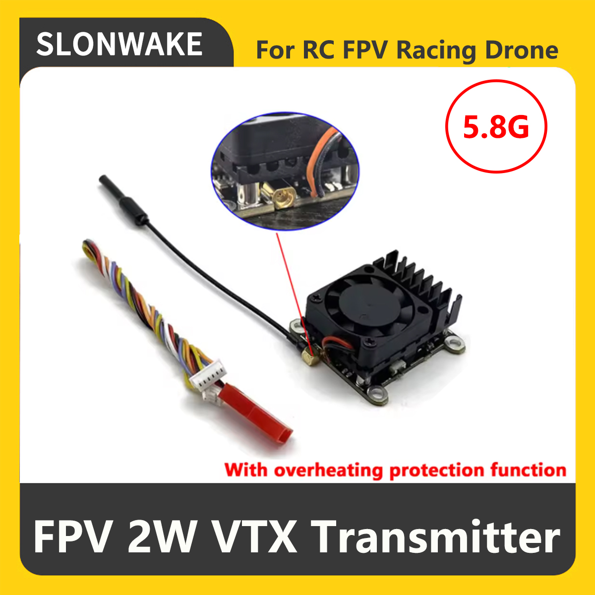 SLONWAKE 5.8G 2000mW FPV VTX S – Fpv Drone Camera Bewertung und Preis