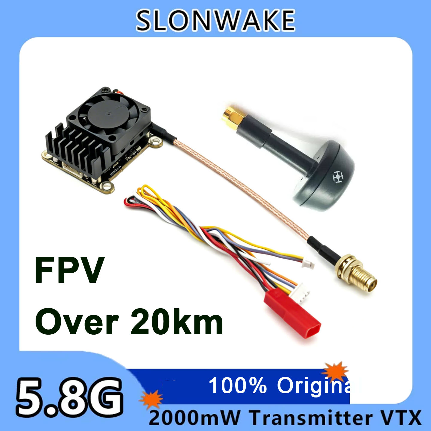 Neues Upgrade: 5,8 GHz 2W eins – Fpv Drone Receiver Bewertung und Preis